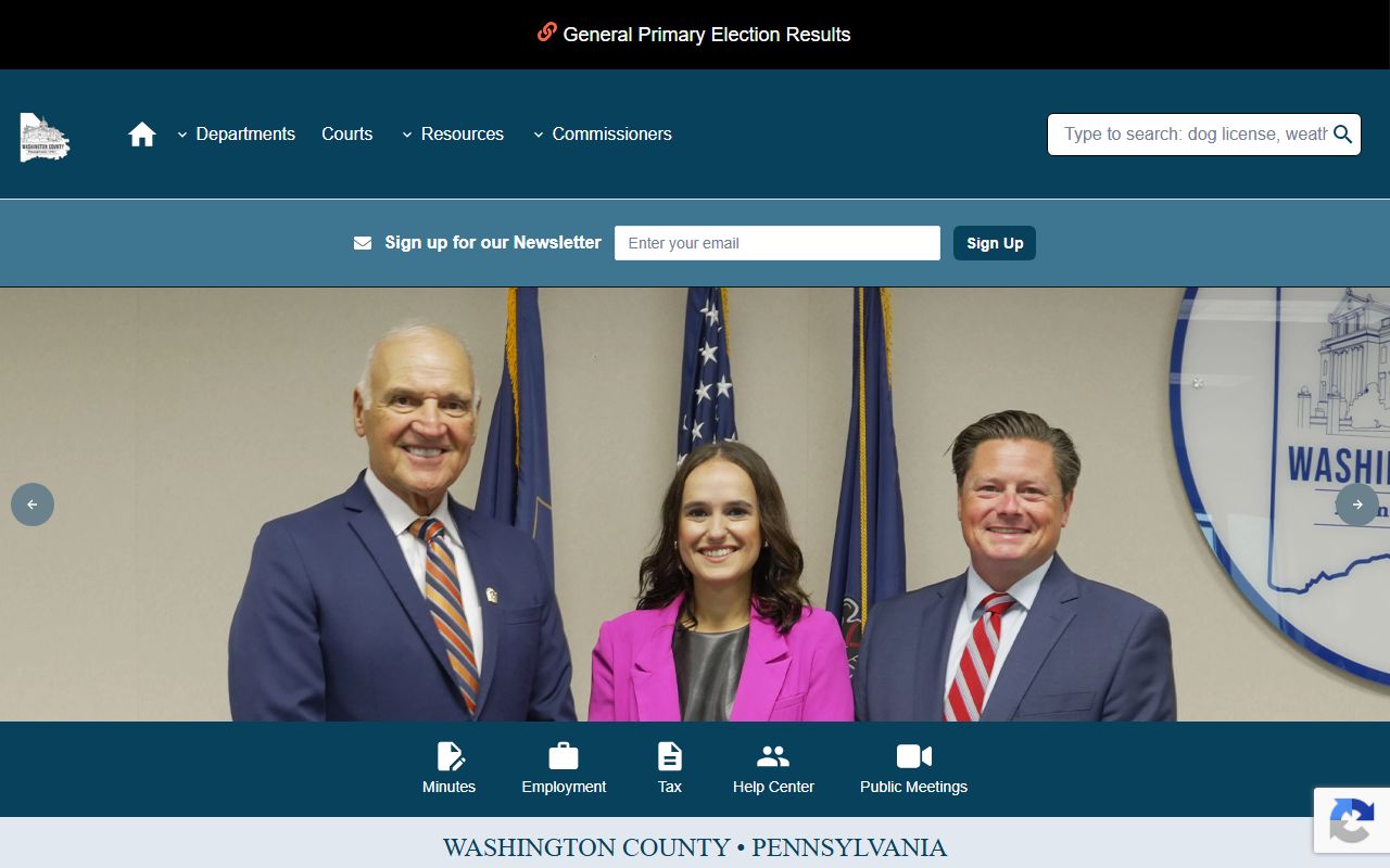 Washington County warrant records Sheriff's Office page